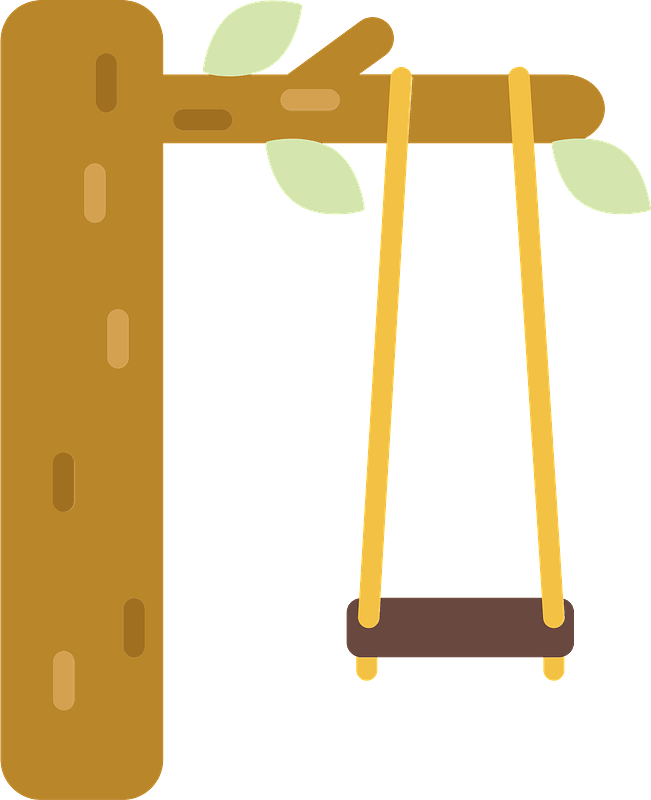 Tree swing clipart