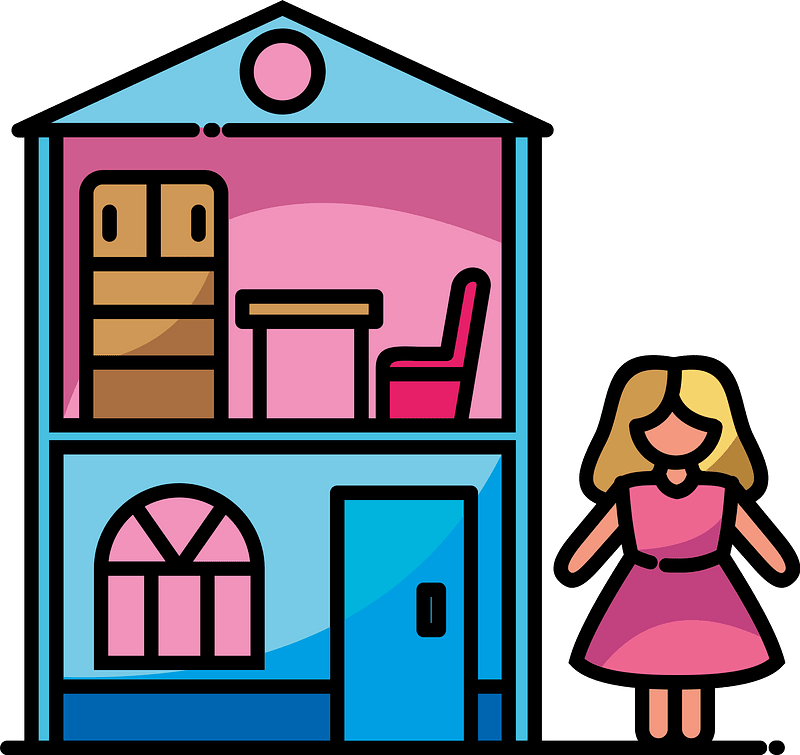 Dollhouse clipart. Free download transparent .PNG Creazilla
