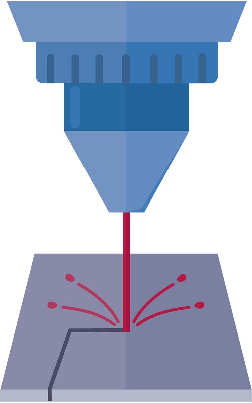 Laser cutter 剪贴画