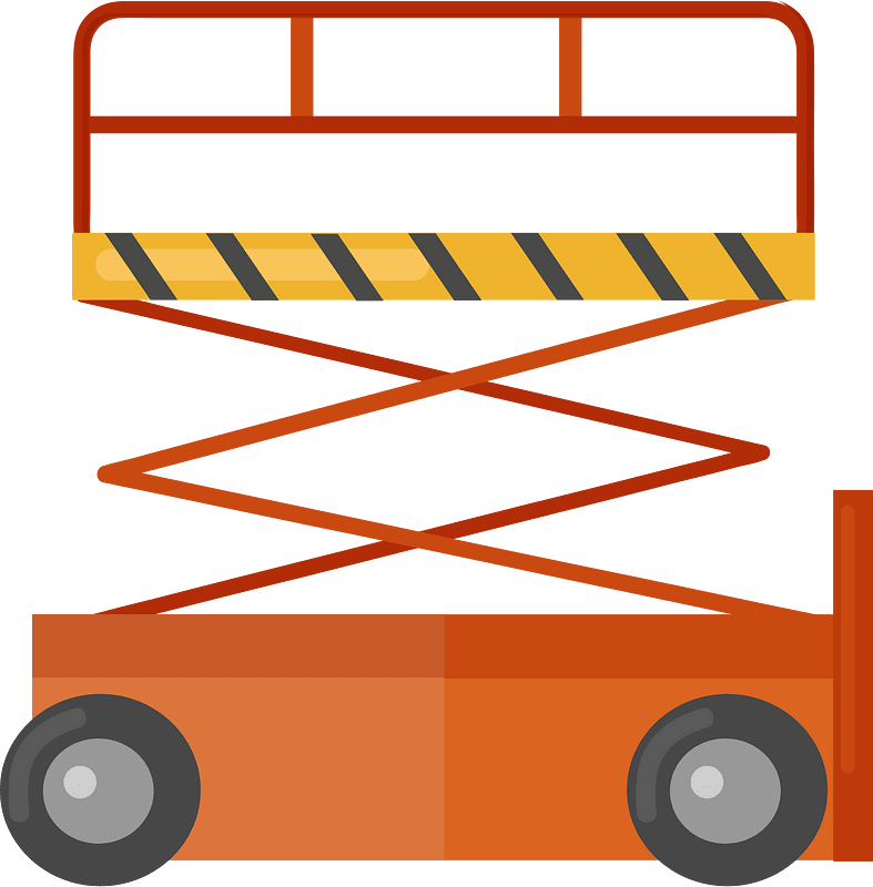 Scissor lift clipart