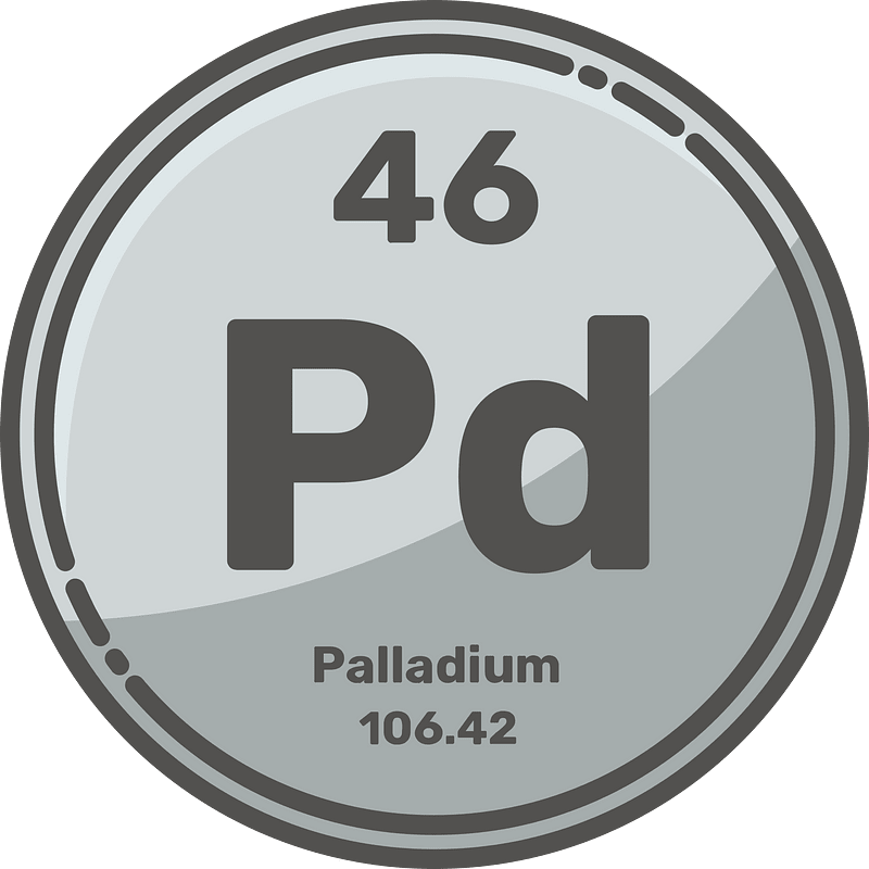 Palladium element clipart