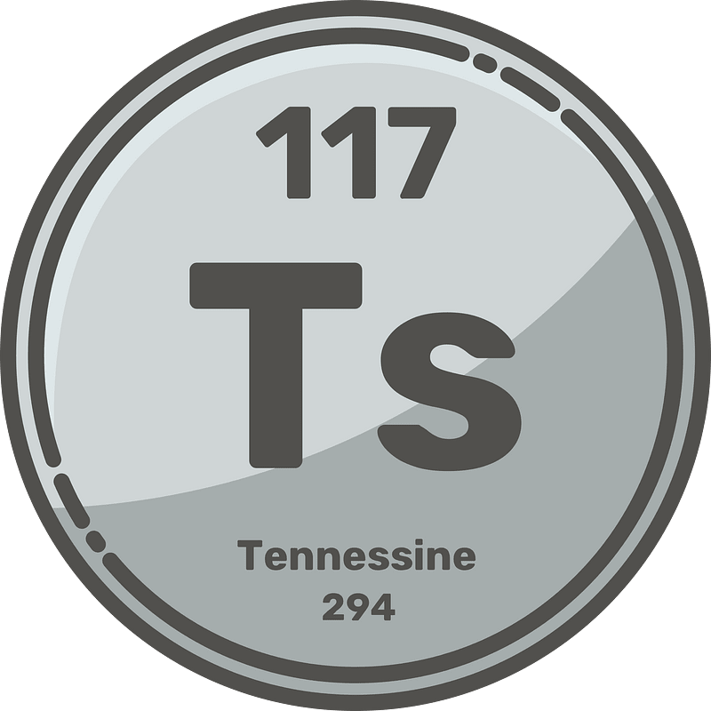 Tennessine element clipart