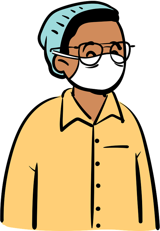 Boy in beanie and yellow shirt wearing face mask clipart. Free download transparent .PNG Creazilla