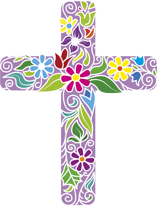 Flower Cross clipart. Free download transparent .PNG Creazilla