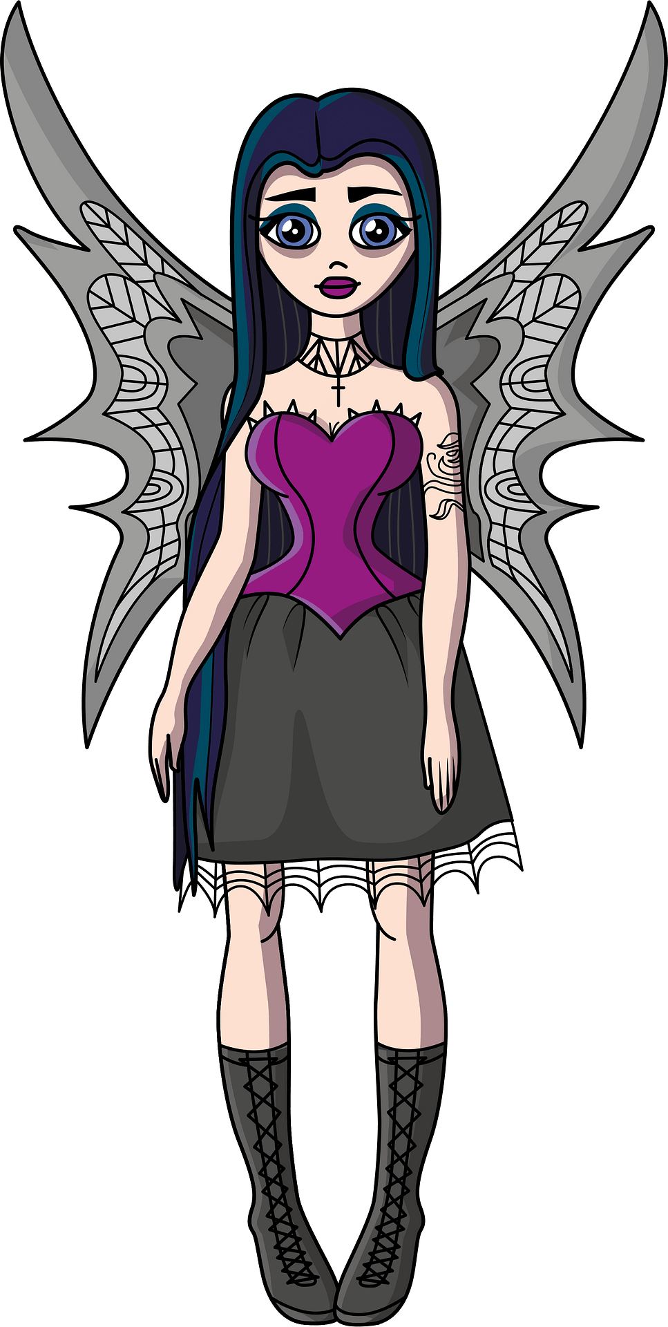 Goth Fairy Clipart