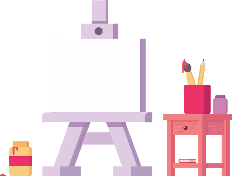 Canvas stand clipart. Free download transparent .PNG Creazilla