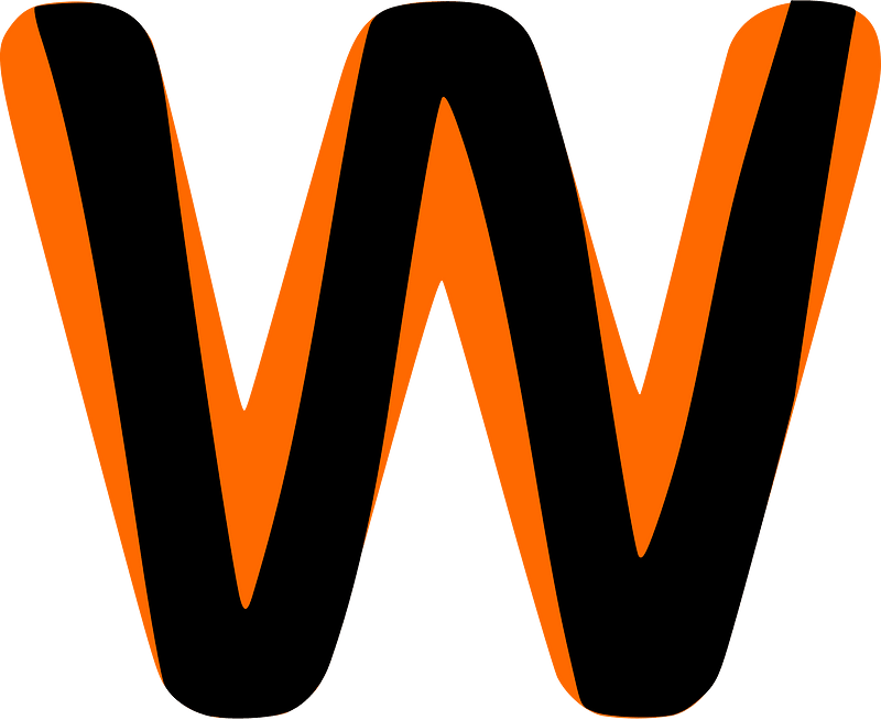 Uppercase Letter W clipart. Free download transparent .PNG | Creazilla