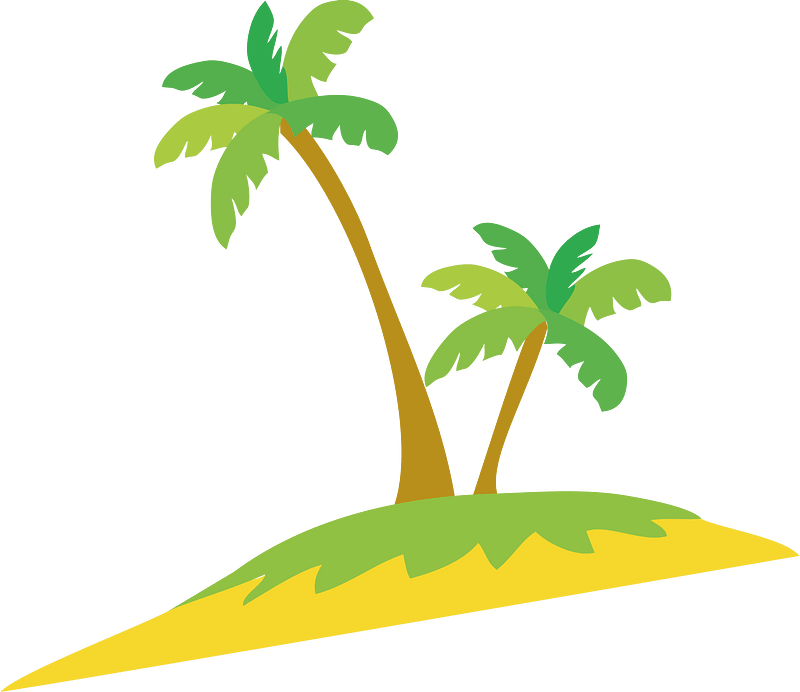 Palm island clipart. Free download transparent .PNG Creazilla