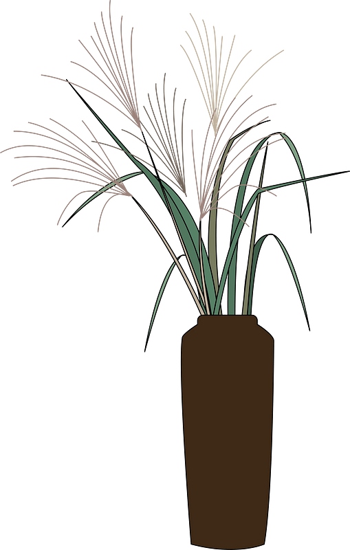 Tsukimi pampas grass clipart. Free download transparent .PNG Creazilla