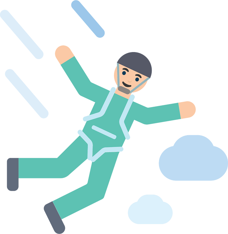 Skydiving clipart. Free download transparent .PNG Creazilla