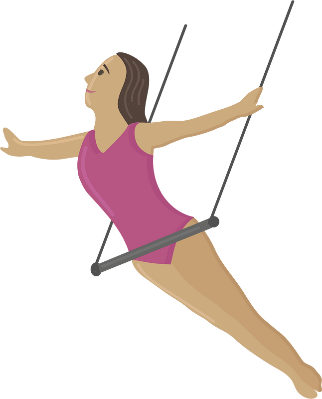 Trapeze artist clipart