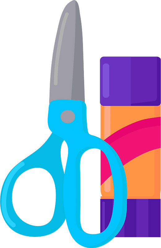 Scissors And Glue clipart. Free download transparent .PNG Creazilla