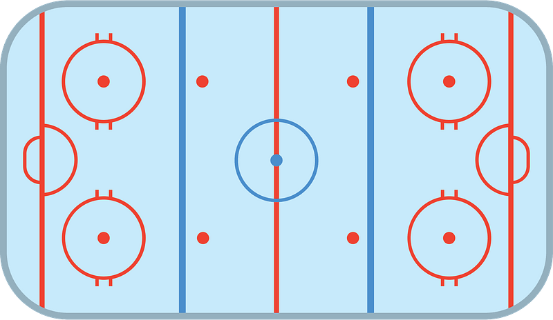 Campo da hockey su ghiaccio immagine clipart