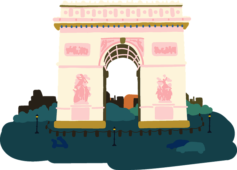 Arc de Triomphe clipart. Free download transparent .PNG | Creazilla