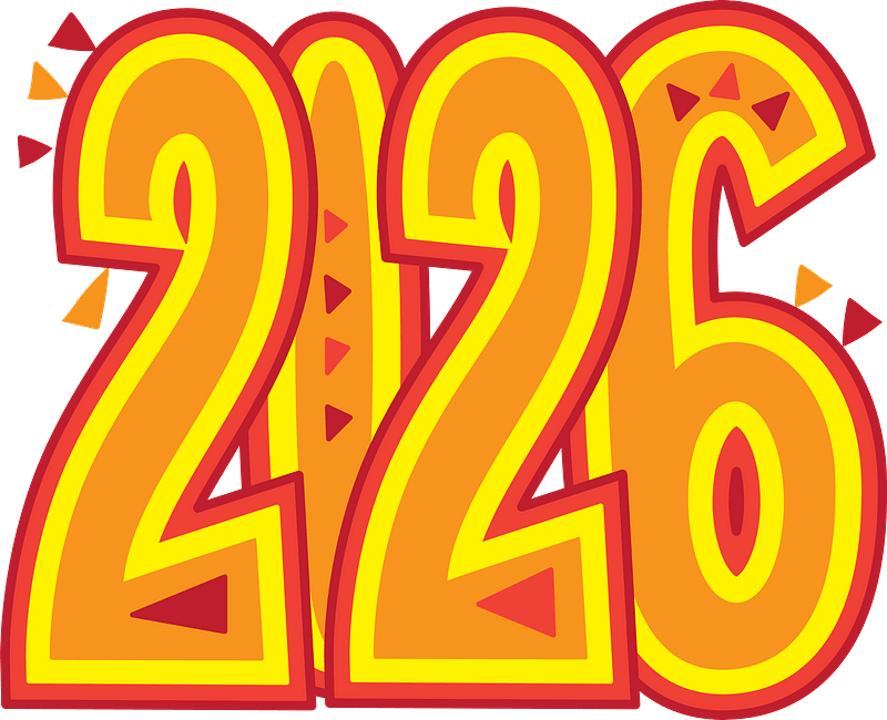 2026 clipart. Free download transparent .PNG Creazilla