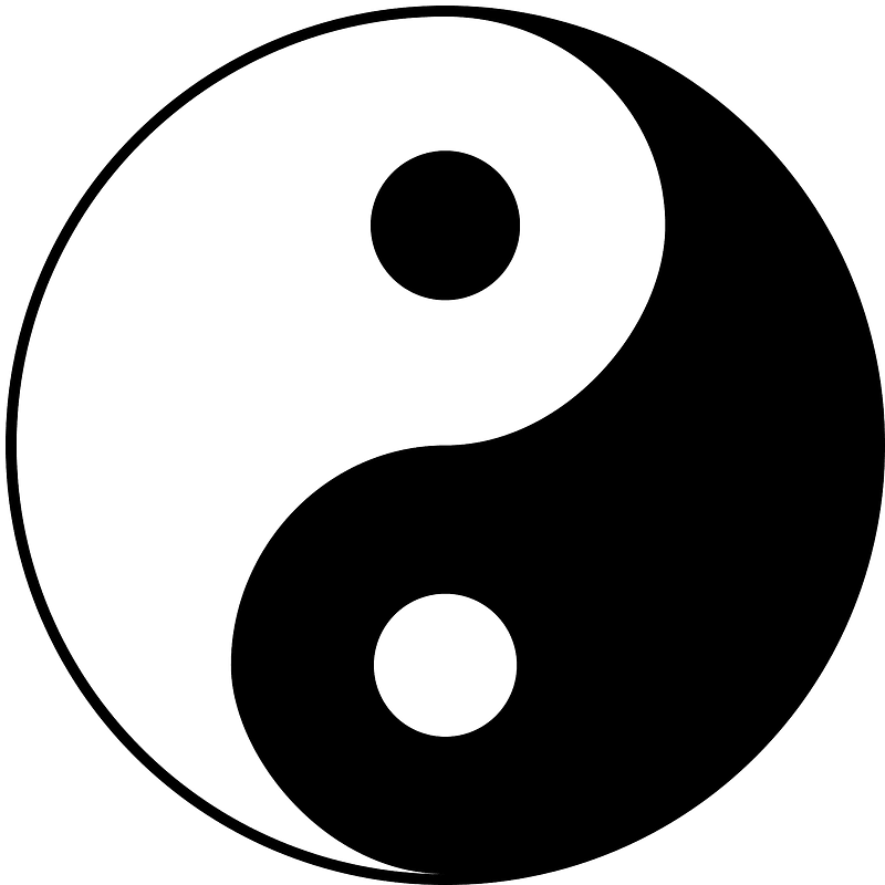 Yin och yang clipart