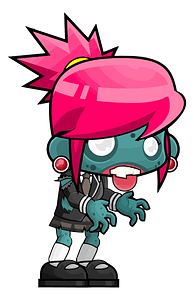 Female zombie clipart