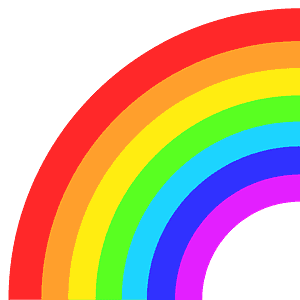 Rainbow emoji clipart