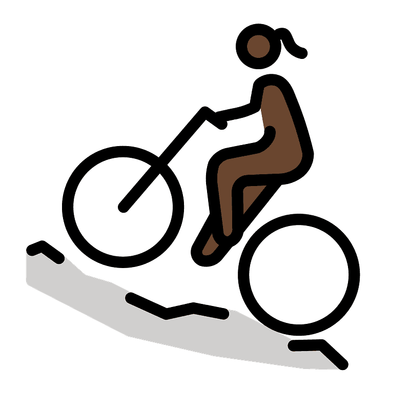 Man mountain biking emoji clipart. Free download transparent .PNG