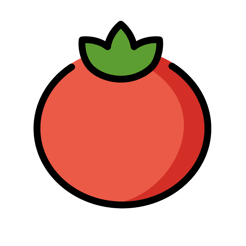 Tomato emoji clipart. Free download transparent .PNG Creazilla