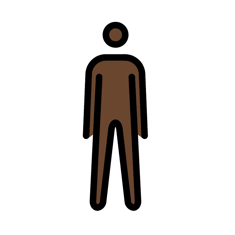 Person standing emoji clipart. Free download transparent .PNG Creazilla