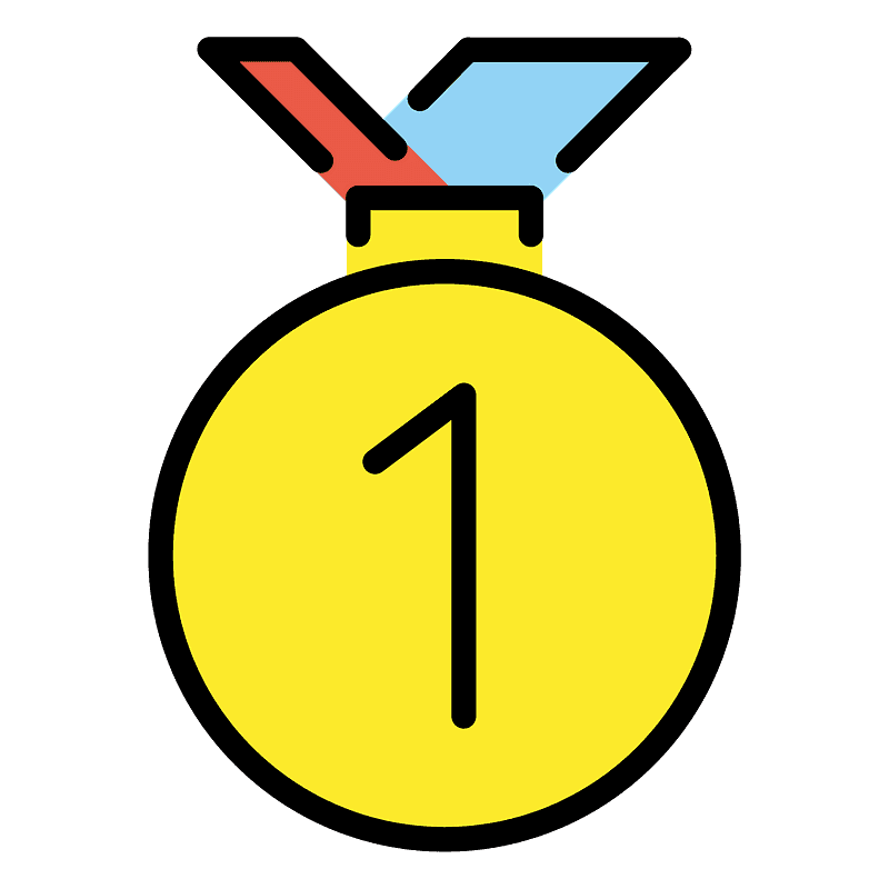 Medal za 1. miejsce clipart