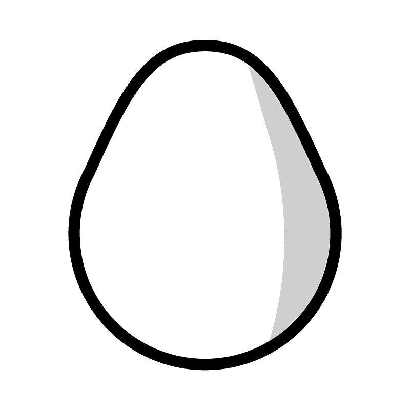 Egg emoji clipart. Free download transparent .PNG Creazilla