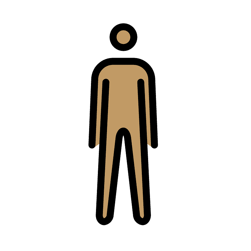 Man standing emoji clipart. Free download transparent .PNG Creazilla