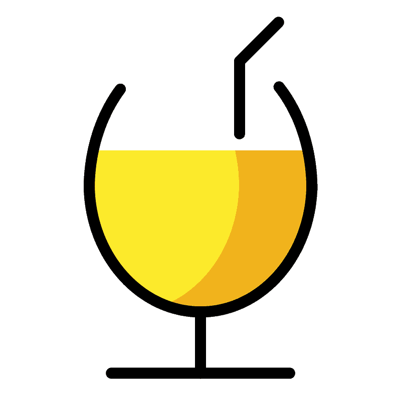 Tropical drink emoji clipart. Free download transparent .PNG Creazilla