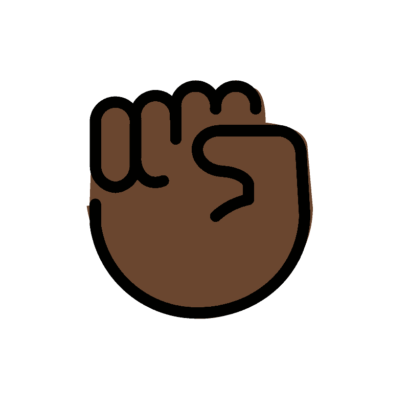 Raised fist emoji clipart. Free download transparent .PNG Creazilla
