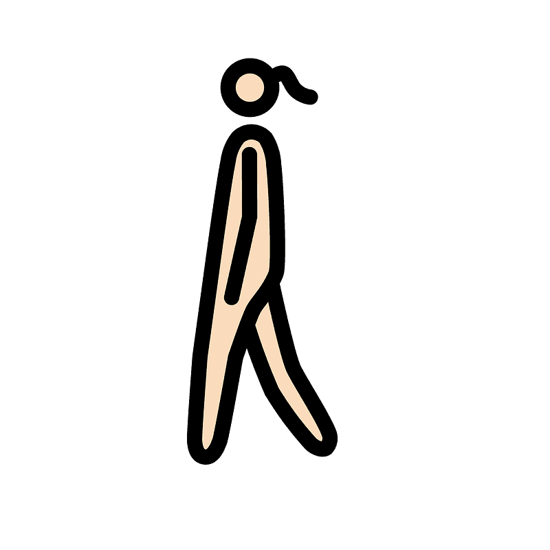 Woman walking emoji clipart. Free download transparent .PNG Creazilla