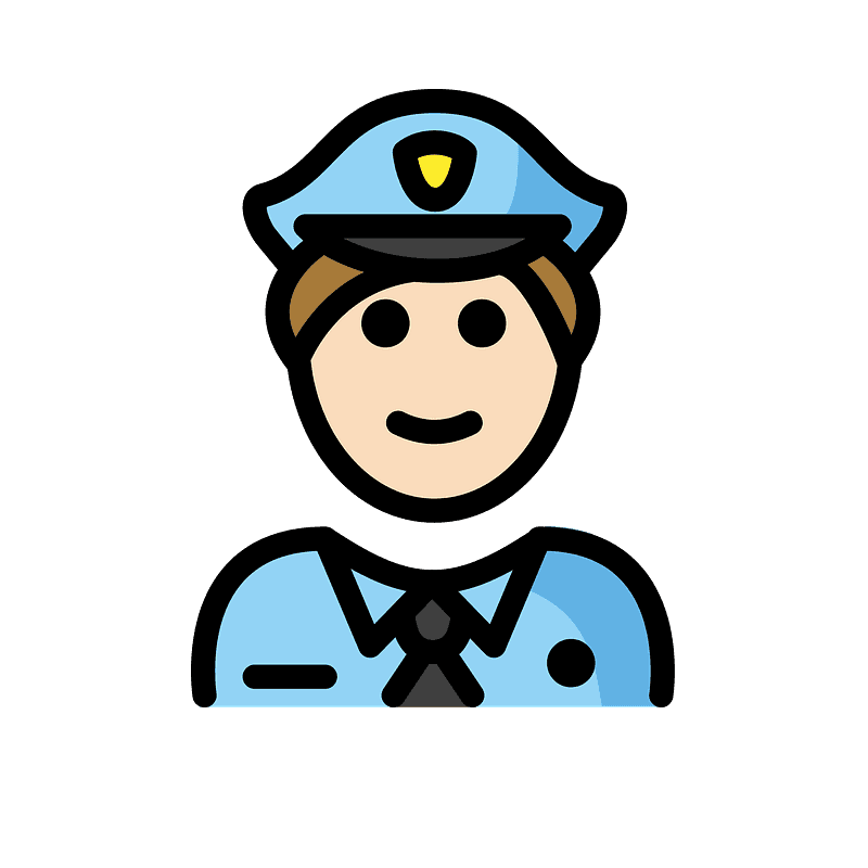 Police officer emoji clipart. Free download transparent .PNG Creazilla