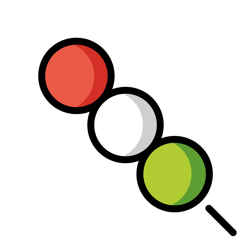 Dango emoji clipart. Free download transparent .PNG Creazilla