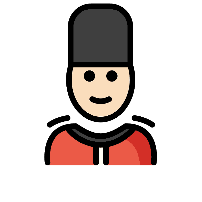 Guard emoji clipart. Free download transparent .PNG Creazilla