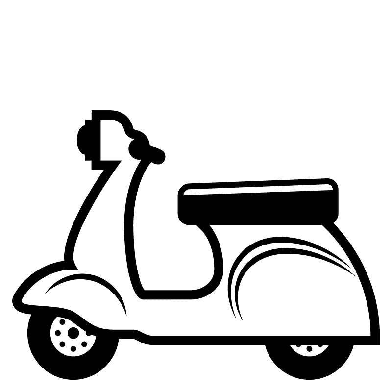Motor scooter emoji clipart. Free download transparent .PNG Creazilla