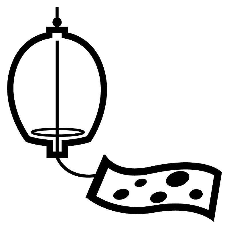 Wind chime emoji clipart. Free download transparent .PNG Creazilla