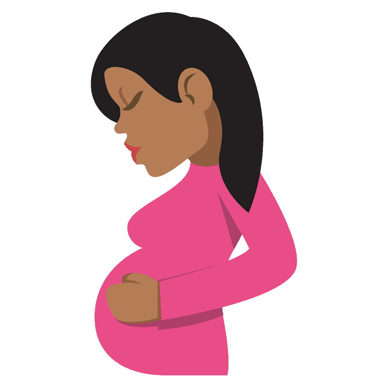 Pregnant woman emoji clipart