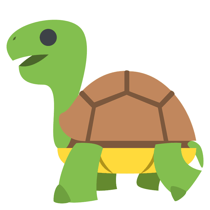 Turtle emoji clipart. Free download transparent .PNG | Creazilla
