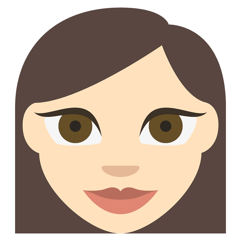 白皮膚 女人 emoji clipart