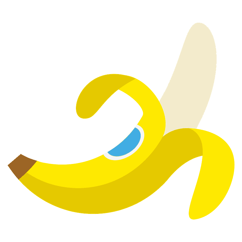 Banana emoji clipart