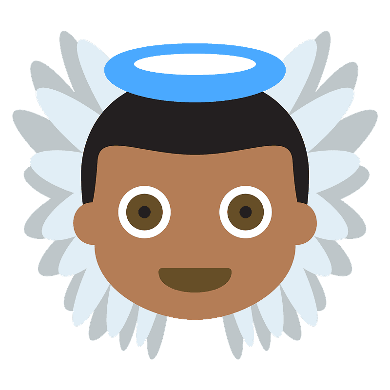 Baby angel emoji clipart. Free download transparent .PNG Creazilla