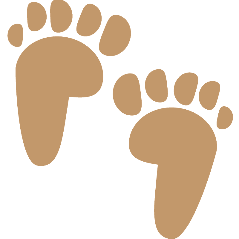 Fußabdrücke clipart. Kostenloser Download. Creazilla