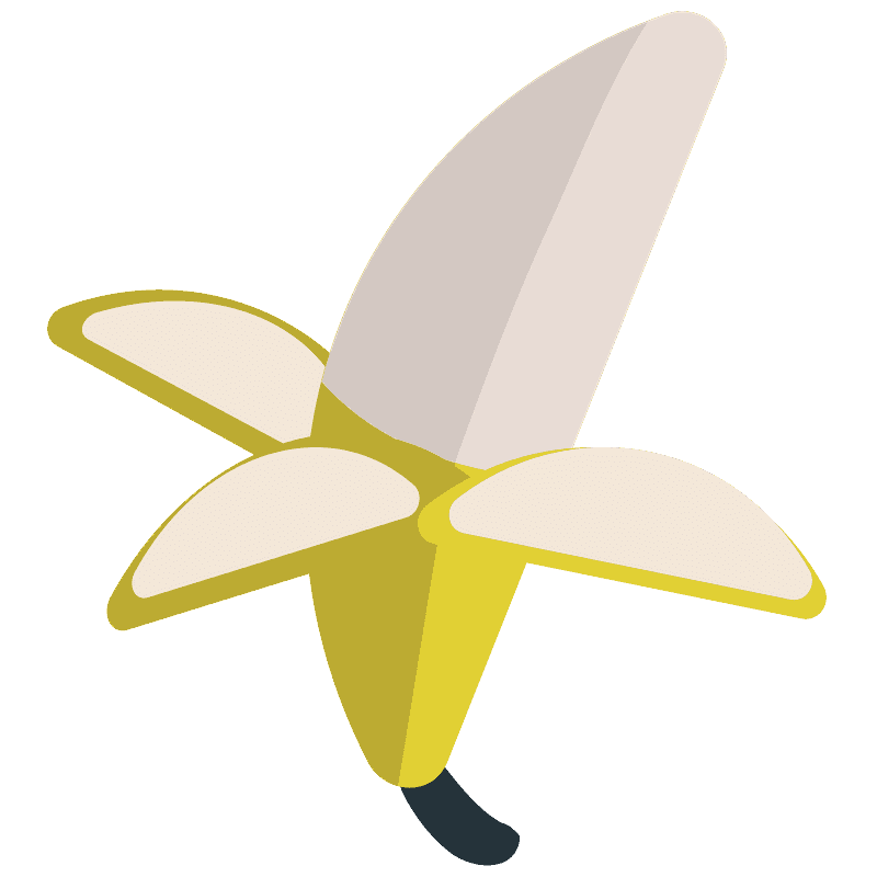 Banana emoji clipart. Free download transparent .PNG Creazilla