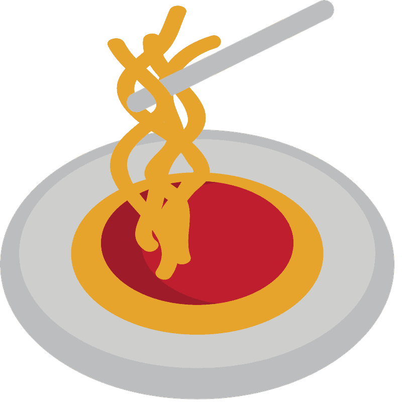 Spaghetti emoji clipart. Free download transparent .PNG Creazilla