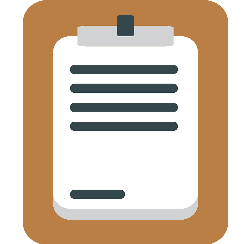 Clipboard emoji clipart. Free download transparent .PNG Creazilla