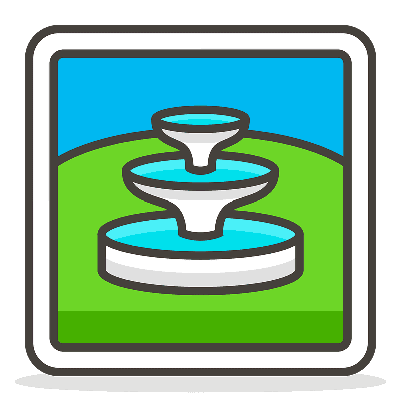 Fountain emoji clipart. Free download transparent .PNG Creazilla