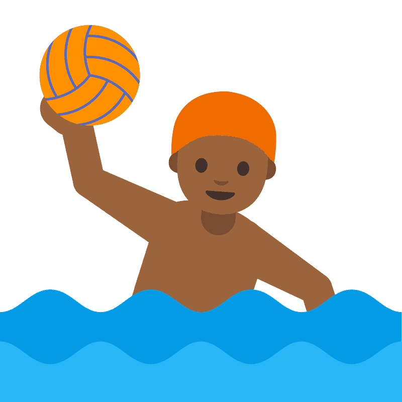 Man playing water polo emoji clipart. Free download transparent .PNG Creazilla