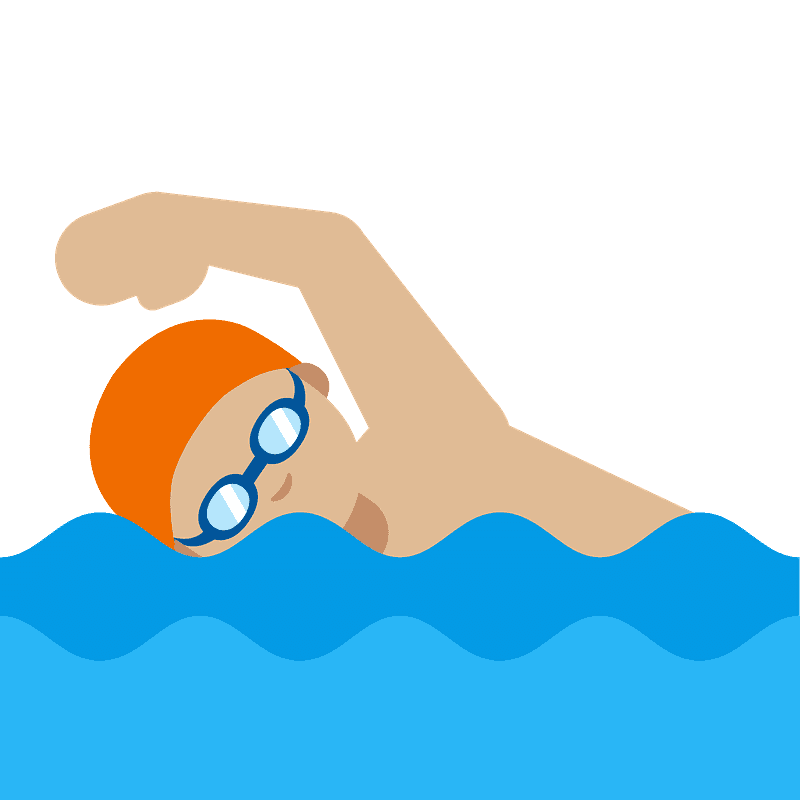 Person swimming emoji clipart. Free download transparent .PNG Creazilla