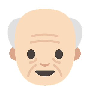 Old man emoji clipart