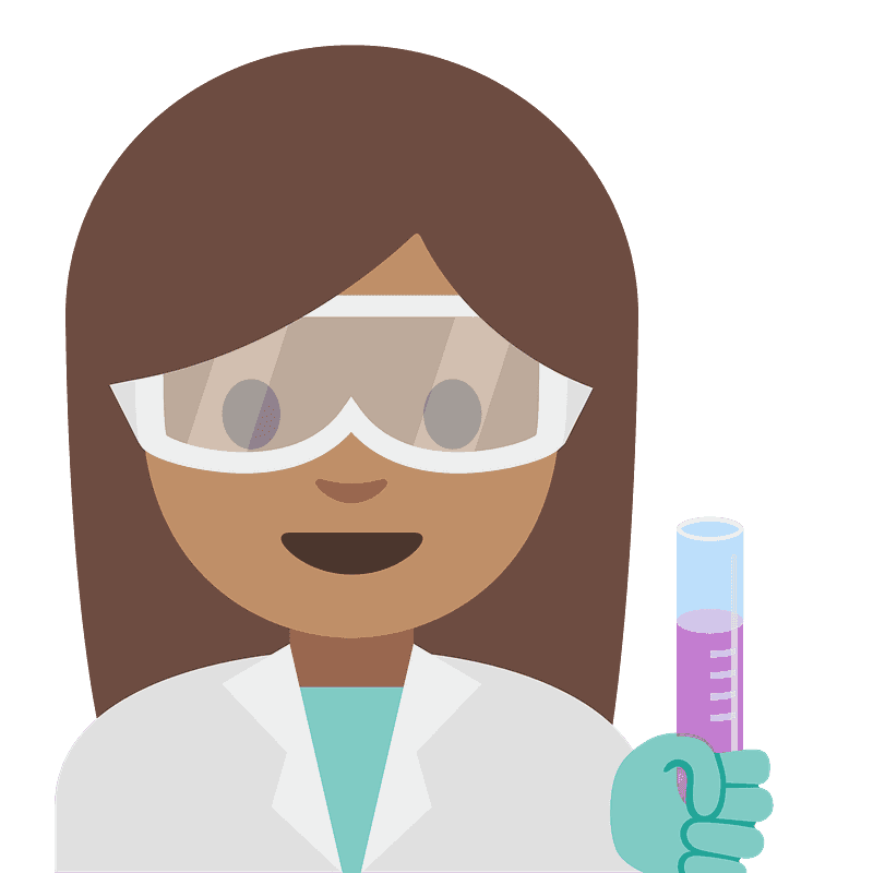 Woman scientist emoji clipart. Free download transparent .PNG Creazilla